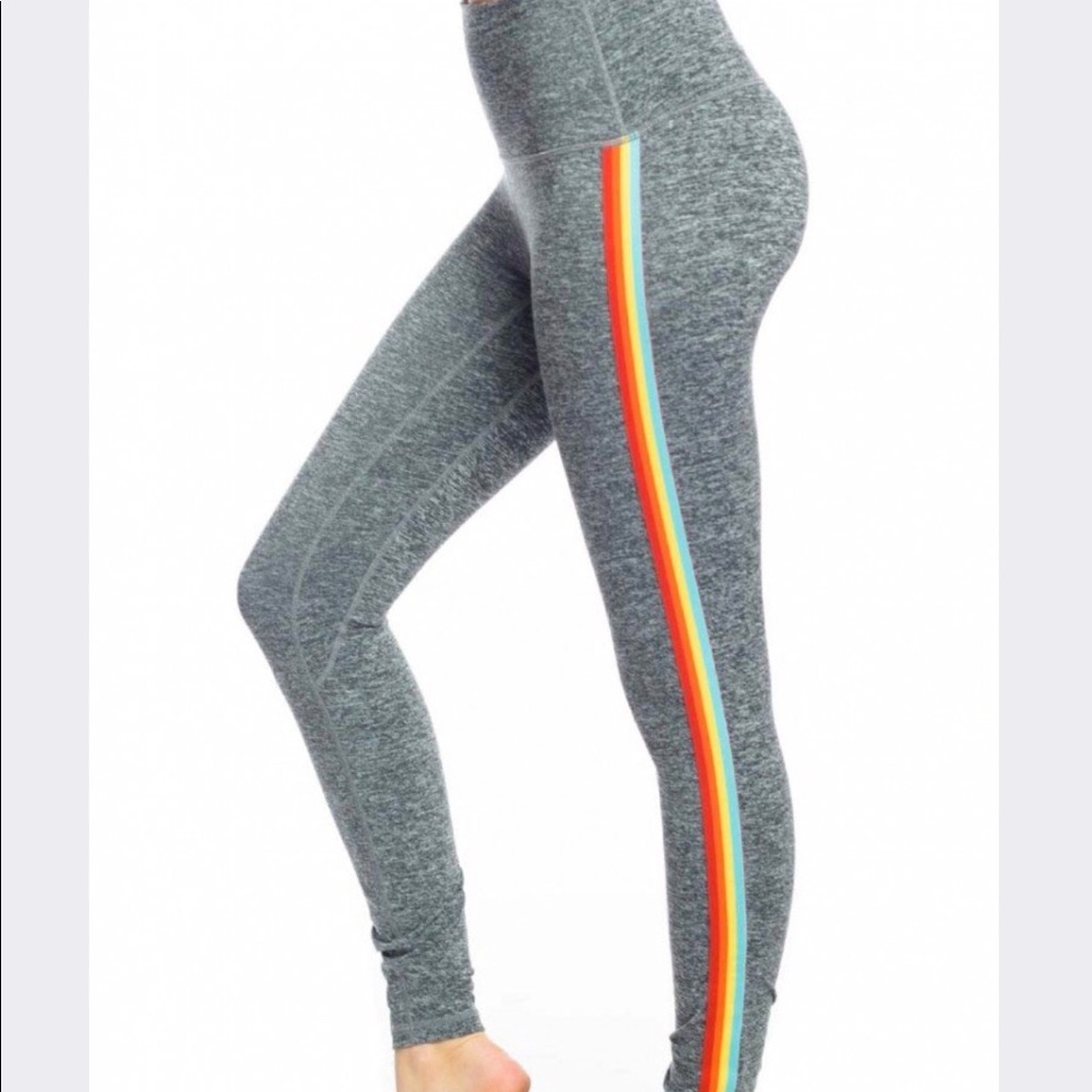 NWOT Spiritual Gangster rainbow rasta leggings S